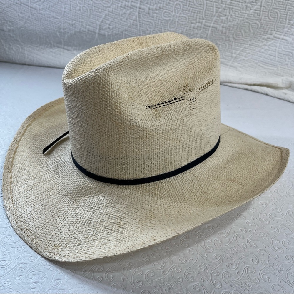 Scott Colburn Saddlery Vintage Western Cowboy Hat Genuine Bangora Size 7 3/8 - Picture 7 of 16